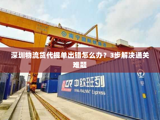 深圳物流货代提单出错怎么办?3步解决通关难题 深圳物流货代提单出错怎么办?3步解决通关难题
