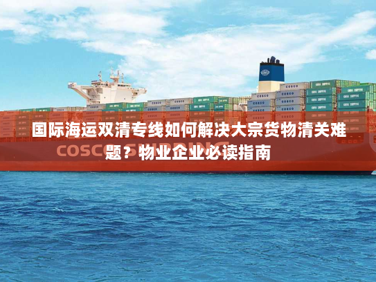 国际海运双清专线如何解决大宗货物清关难题?物业企业必读指南 国际海运双清专线如何解决大宗货物清关难题?物业企业必读指南