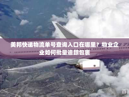 美邦快递物流单号查询入口在哪里?物业企业如何批量追踪包裹 美邦快递物流单号查询入口在哪里?物业企业如何批量追踪包裹