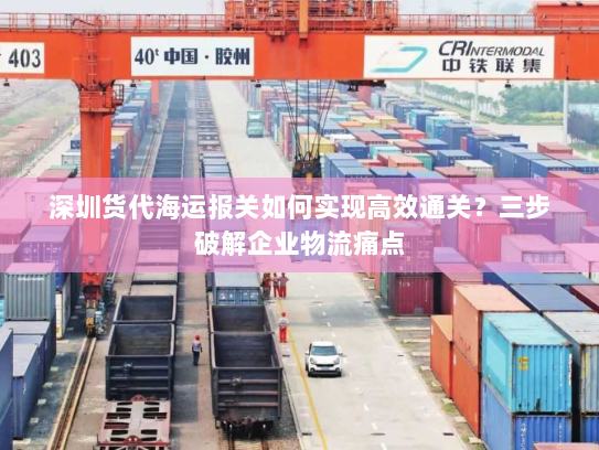 深圳货代海运报关如何实现高效通关?三步破解企业物流痛点 深圳货代海运报关如何实现高效通关?三步破解企业物流痛点