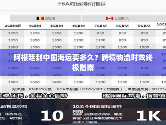 阿根廷到中国海运要多久?跨境物流时效终极指南 阿根廷到中国海运要多久?跨境物流时效终极指南