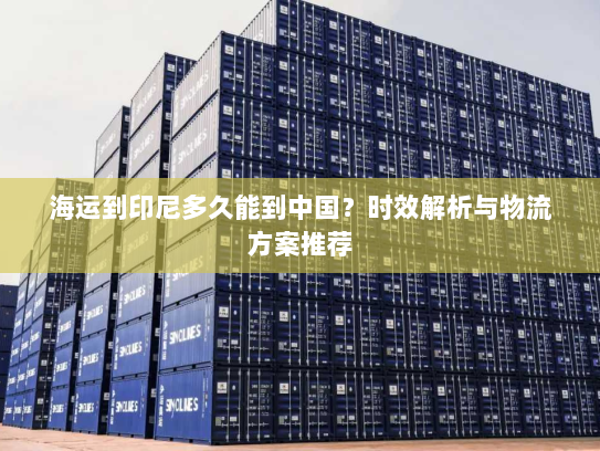 海运到印尼多久能到中国?时效解析与物流方案推荐 海运到印尼多久能到中国?时效解析与物流方案推荐