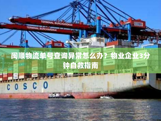 闽顺物流单号查询异常怎么办?物业企业3分钟自救指南 闽顺物流单号查询异常怎么办?物业企业3分钟自救指南