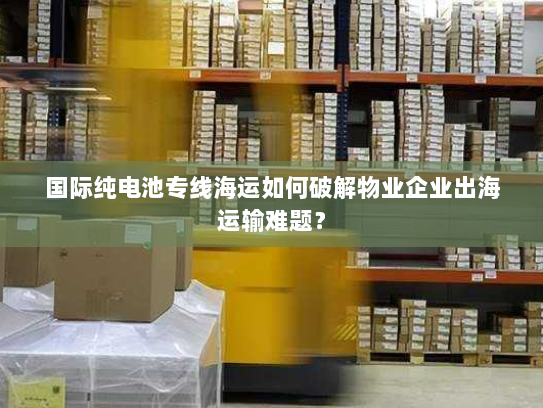 国际纯电池专线海运如何破解物业企业出海运输难题? 国际纯电池专线海运如何破解物业企业出海运输难题?