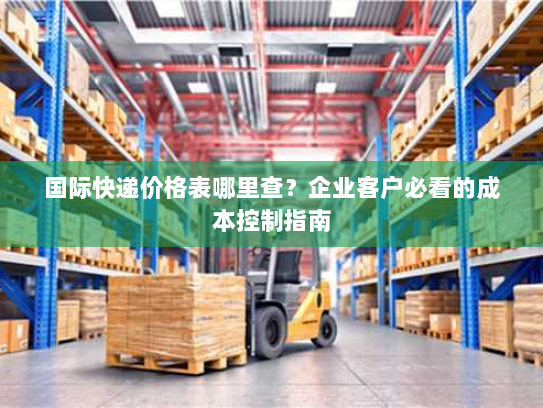 国际快递价格表哪里查?企业客户必看的成本控制指南 国际快递价格表哪里查?企业客户必看的成本控制指南