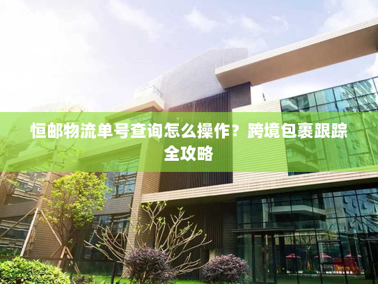 恒邮物流单号查询怎么操作？跨境包裹跟踪全攻略
