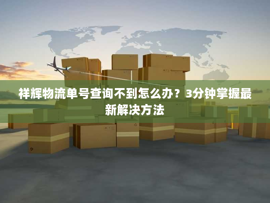 祥辉物流单号查询不到怎么办?3分钟掌握最新解决方法 祥辉物流单号查询不到怎么办?3分钟掌握最新解决方法