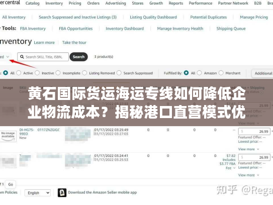 黄石国际货运海运专线如何降低企业物流成本？揭秘港口直营模式优势