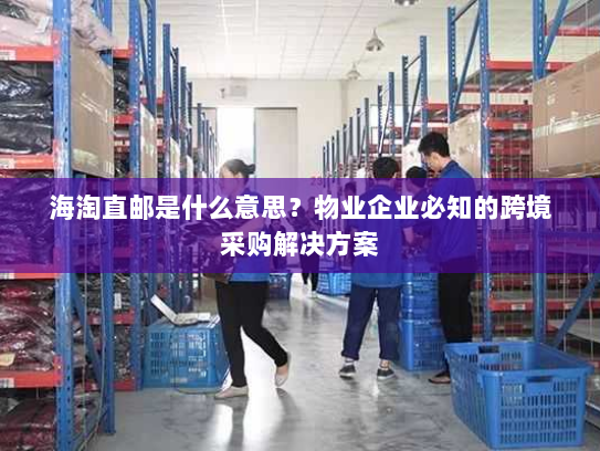 海淘直邮是什么意思？物业企业必知的跨境采购解决方案