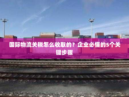 国际物流关税怎么收取的?企业必懂的5个关键步骤 国际物流关税怎么收取的?企业必懂的5个关键步骤