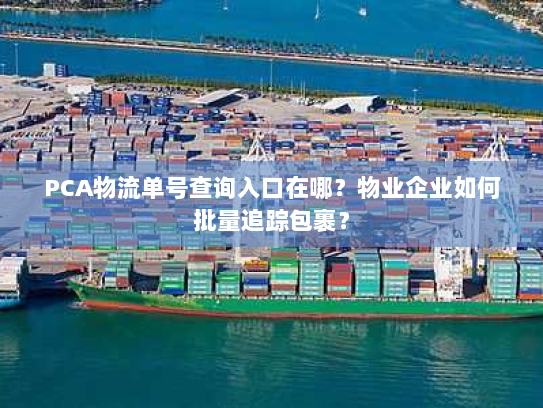 PCA物流单号查询入口在哪?物业企业如何批量追踪包裹? PCA物流单号查询入口在哪?物业企业如何批量追踪包裹?