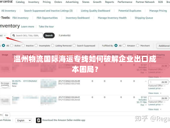温州物流国际海运专线如何破解企业出口成本困局？