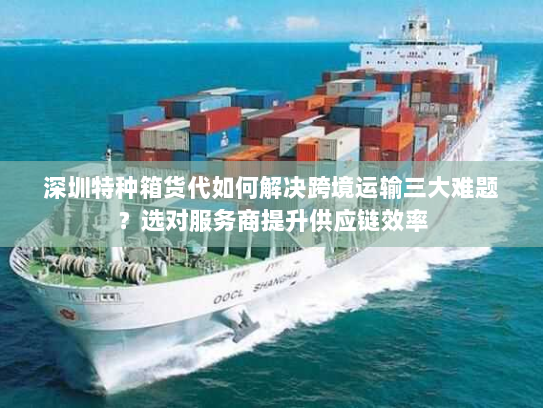 深圳特种箱货代如何解决跨境运输三大难题?选对服务商提升供应链效率 深圳特种箱货代如何解决跨境运输三大难题?选对服务商提升供应链效率