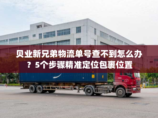 贝业新兄弟物流单号查不到怎么办？5个步骤精准定位包裹位置