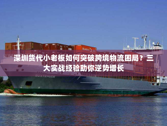 深圳货代小老板如何突破跨境物流困局?三大实战经验助你逆势增长 深圳货代小老板如何突破跨境物流困局?三大实战经验助你逆势增长