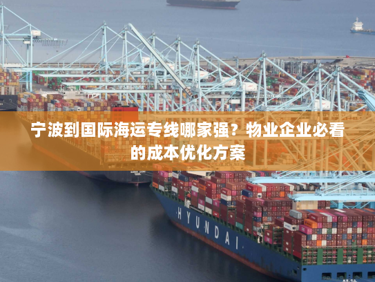 宁波到国际海运专线哪家强?物业企业必看的成本优化方案 宁波到国际海运专线哪家强?物业企业必看的成本优化方案