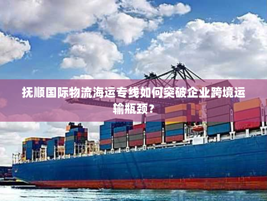 抚顺国际物流海运专线如何突破企业跨境运输瓶颈？