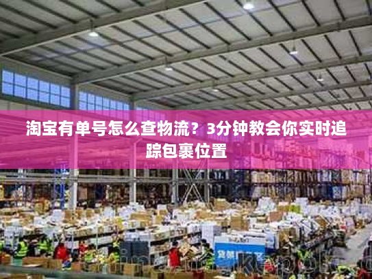 淘宝有单号怎么查物流？3分钟教会你实时追踪包裹位置