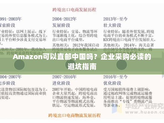 Amazon可以直邮中国吗?企业采购必读的避坑指南 Amazon可以直邮中国吗?企业采购必读的避坑指南