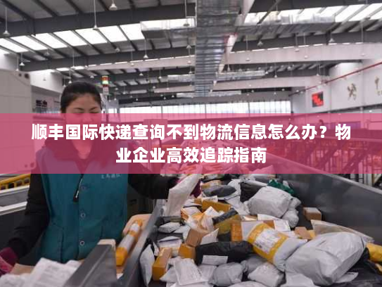 顺丰国际快递查询不到物流信息怎么办？物业企业高效追踪指南