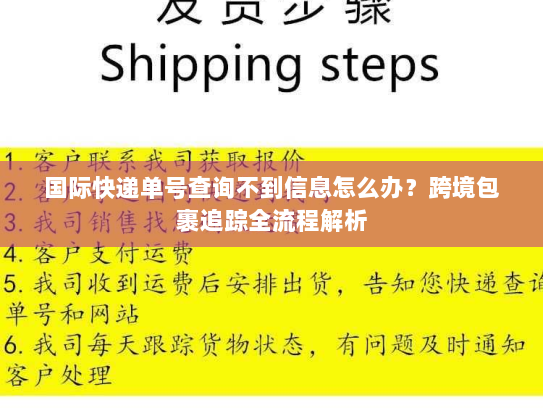 国际快递单号查询不到信息怎么办？跨境包裹追踪全流程解析