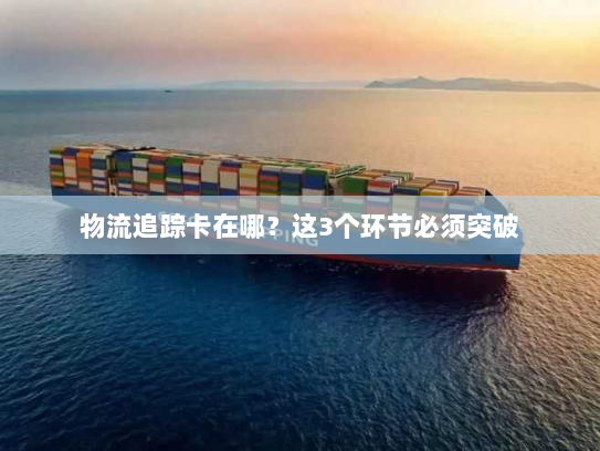 物流追踪卡在哪?这3个环节必须突破 物流追踪卡在哪?这3个环节必须突破