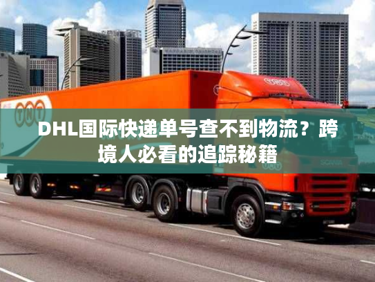 DHL国际快递单号查不到物流？跨境人必看的追踪秘籍