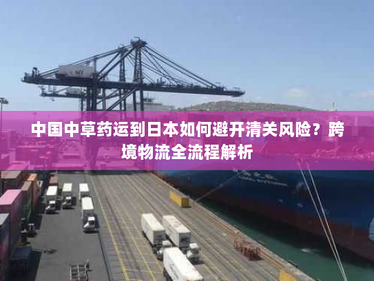 中国中草药运到日本如何避开清关风险？跨境物流全流程解析