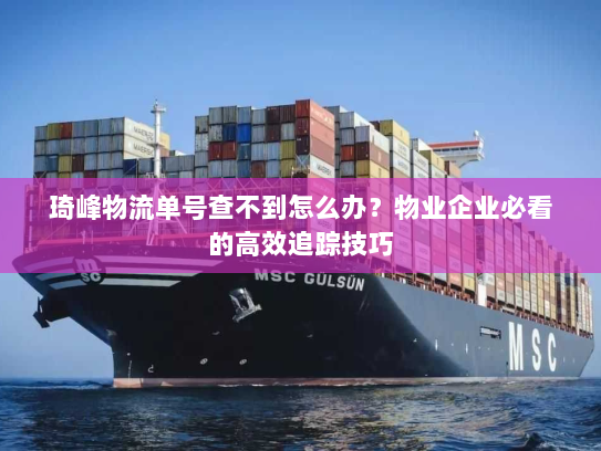 琦峰物流单号查不到怎么办？物业企业必看的高效追踪技巧