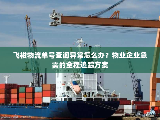 飞梭物流单号查询异常怎么办?物业企业急需的全程追踪方案 飞梭物流单号查询异常怎么办?物业企业急需的全程追踪方案