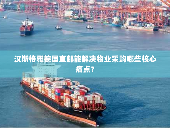 汉斯格雅德国直邮能解决物业采购哪些核心痛点? 汉斯格雅德国直邮能解决物业采购哪些核心痛点?