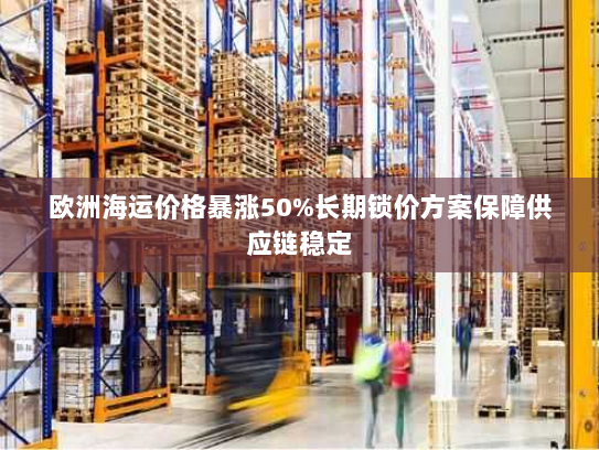 欧洲海运价格暴涨50%长期锁价方案保障供应链稳定