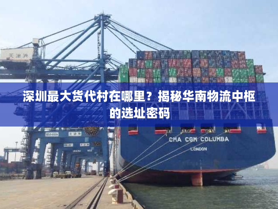 深圳最大货代村在哪里?揭秘华南物流中枢的选址密码 深圳最大货代村在哪里?揭秘华南物流中枢的选址密码
