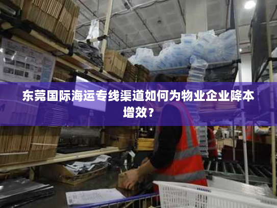 东莞国际海运专线渠道如何为物业企业降本增效? 东莞国际海运专线渠道如何为物业企业降本增效?