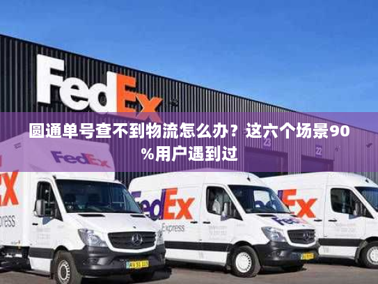 圆通单号查不到物流怎么办?这六个场景90%用户遇到过 圆通单号查不到物流怎么办?这六个场景90%用户遇到过