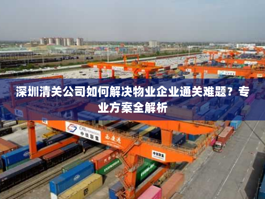 深圳清关公司如何解决物业企业通关难题?专业方案全解析 深圳清关公司如何解决物业企业通关难题?专业方案全解析