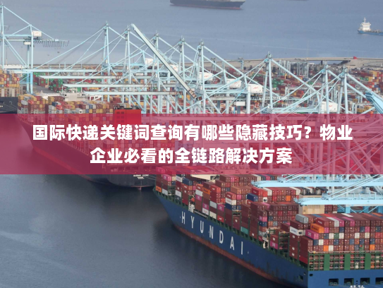 国际快递关键词查询有哪些隐藏技巧?物业企业必看的全链路解决方案 国际快递关键词查询有哪些隐藏技巧?物业企业必看的全链路解决方案