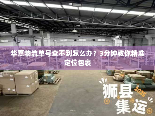 华嘉物流单号查不到怎么办?3分钟教你精准定位包裹 华嘉物流单号查不到怎么办?3分钟教你精准定位包裹