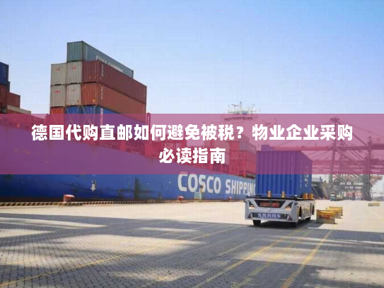 德国代购直邮如何避免被税?物业企业采购必读指南 德国代购直邮如何避免被税?物业企业采购必读指南