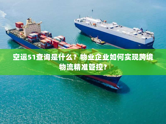 空运51查询是什么？物业企业如何实现跨境物流精准管控？