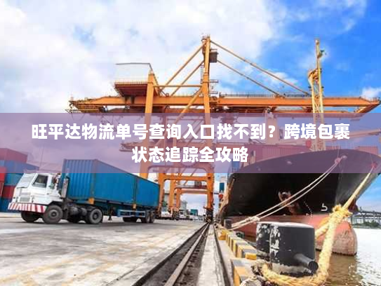 旺平达物流单号查询入口找不到?跨境包裹状态追踪全攻略 旺平达物流单号查询入口找不到?跨境包裹状态追踪全攻略