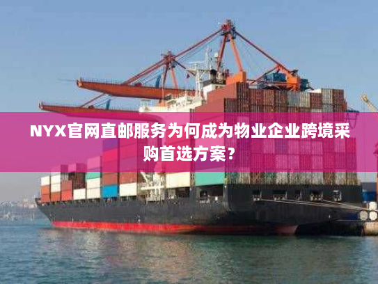 NYX官网直邮服务为何成为物业企业跨境采购首选方案? NYX官网直邮服务为何成为物业企业跨境采购首选方案?