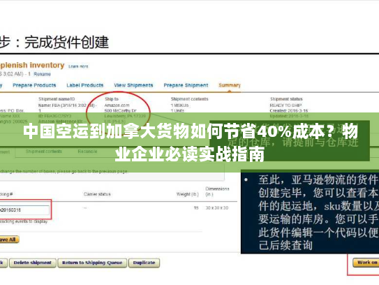 中国空运到加拿大货物如何节省40%成本?物业企业必读实战指南 中国空运到加拿大货物如何节省40%成本?物业企业必读实战指南