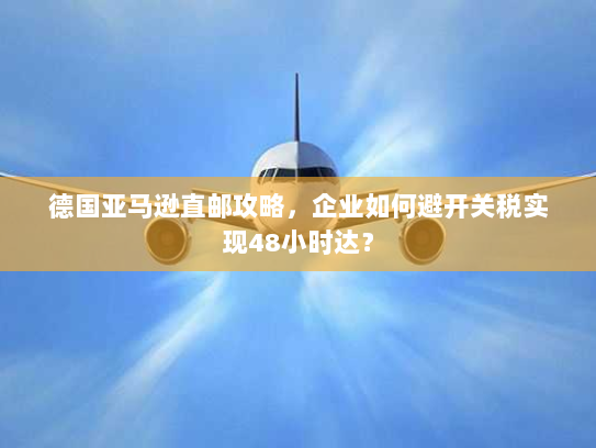 德国亚马逊直邮攻略,企业如何避开关税实现48小时达? 德国亚马逊直邮攻略,企业如何避开关税实现48小时达?