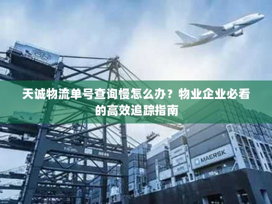 天诚物流单号查询慢怎么办？物业企业必看的高效追踪指南