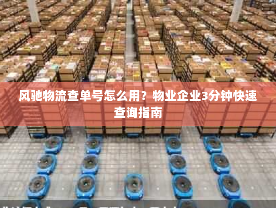 风驰物流查单号怎么用?物业企业3分钟快速查询指南 风驰物流查单号怎么用?物业企业3分钟快速查询指南