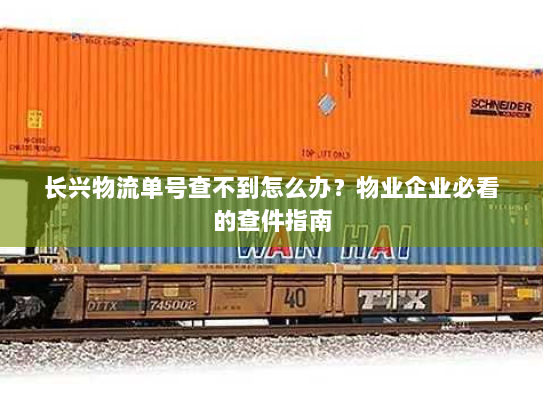 长兴物流单号查不到怎么办？物业企业必看的查件指南