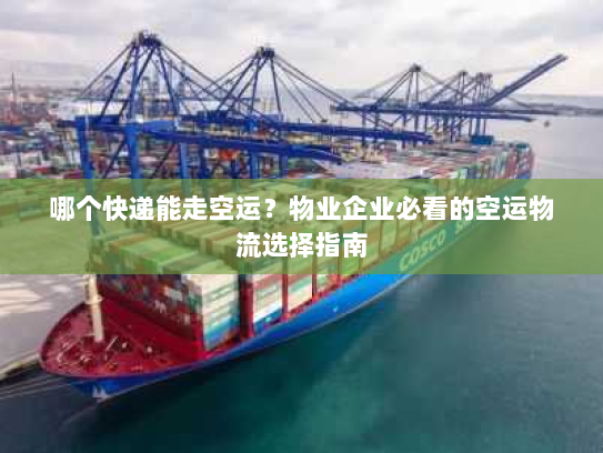 哪个快递能走空运？物业企业必看的空运物流选择指南