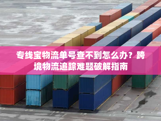 专线宝物流单号查不到怎么办？跨境物流追踪难题破解指南