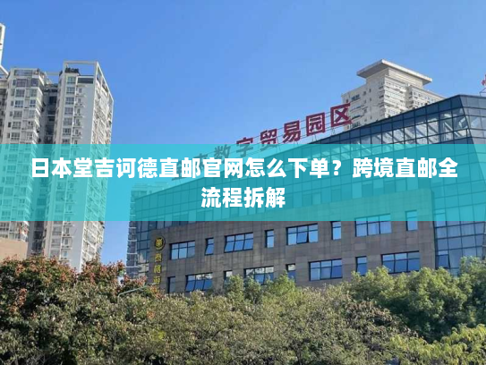 日本堂吉诃德直邮官网怎么下单?跨境直邮全流程拆解 日本堂吉诃德直邮官网怎么下单?跨境直邮全流程拆解